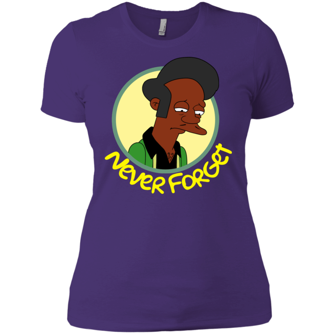 T-Shirts Purple Rush/ / X-Small Never Forget Apu Women's Premium T-Shirt