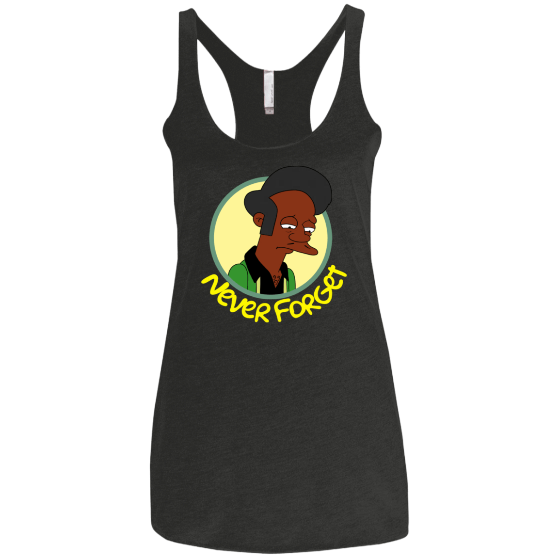 T-Shirts Vintage Black / X-Small Never Forget Apu Women's Triblend Racerback Tank