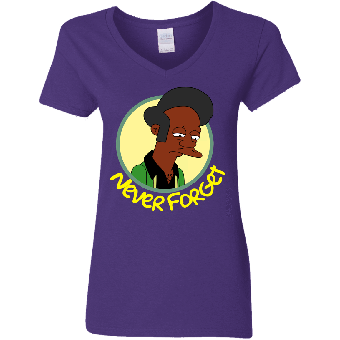 T-Shirts Purple / S Never Forget Apu Women's V-Neck T-Shirt