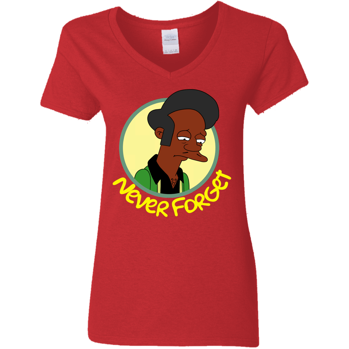 T-Shirts Red / S Never Forget Apu Women's V-Neck T-Shirt