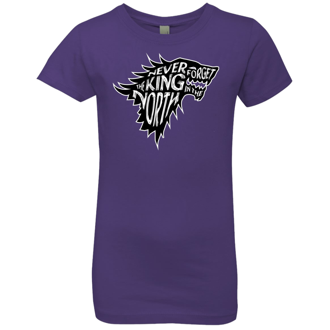 T-Shirts Purple Rush / YXS Never Forget The King In The North Girls Premium T-Shirt