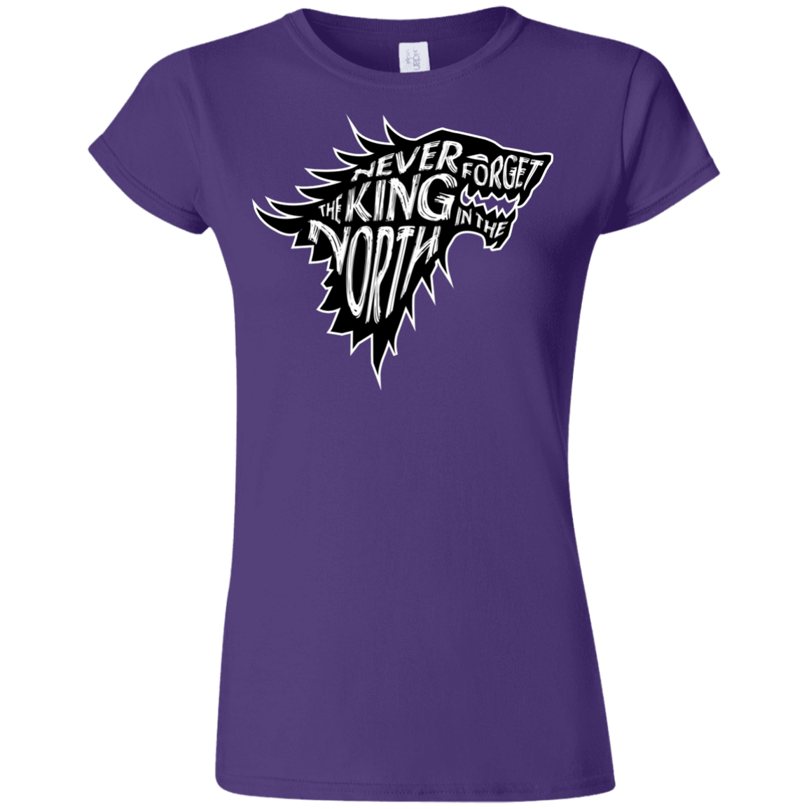 T-Shirts Purple / S Never Forget The King In The North Junior Slimmer-Fit T-Shirt