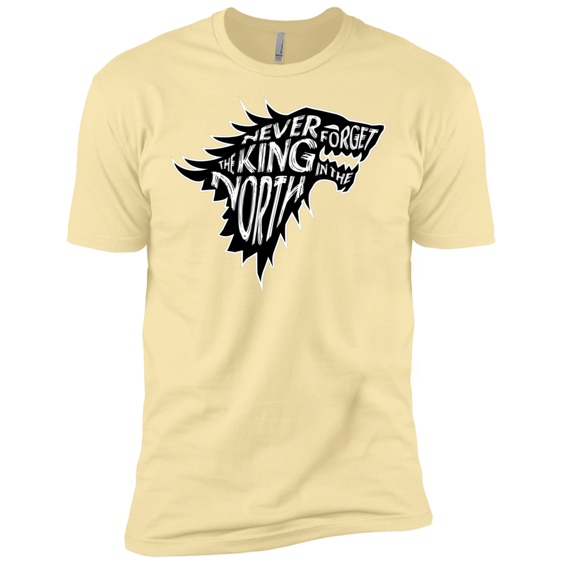 T-Shirts Banana Cream / X-Small Never Forget The King In The North Men's Premium T-Shirt