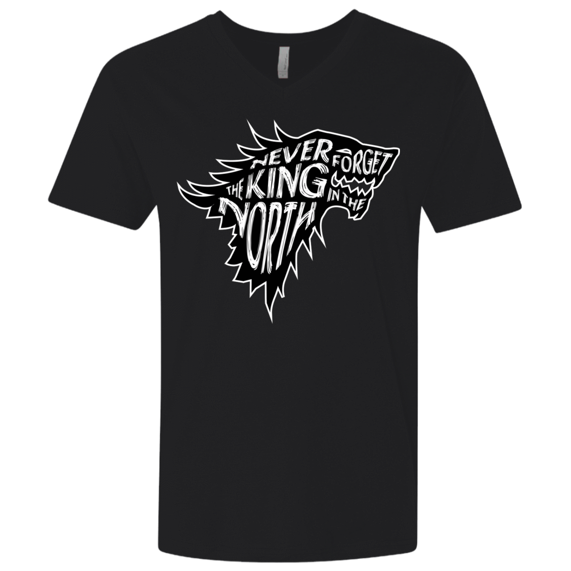 T-Shirts Black / X-Small Never Forget The King In The North Men's Premium V-Neck