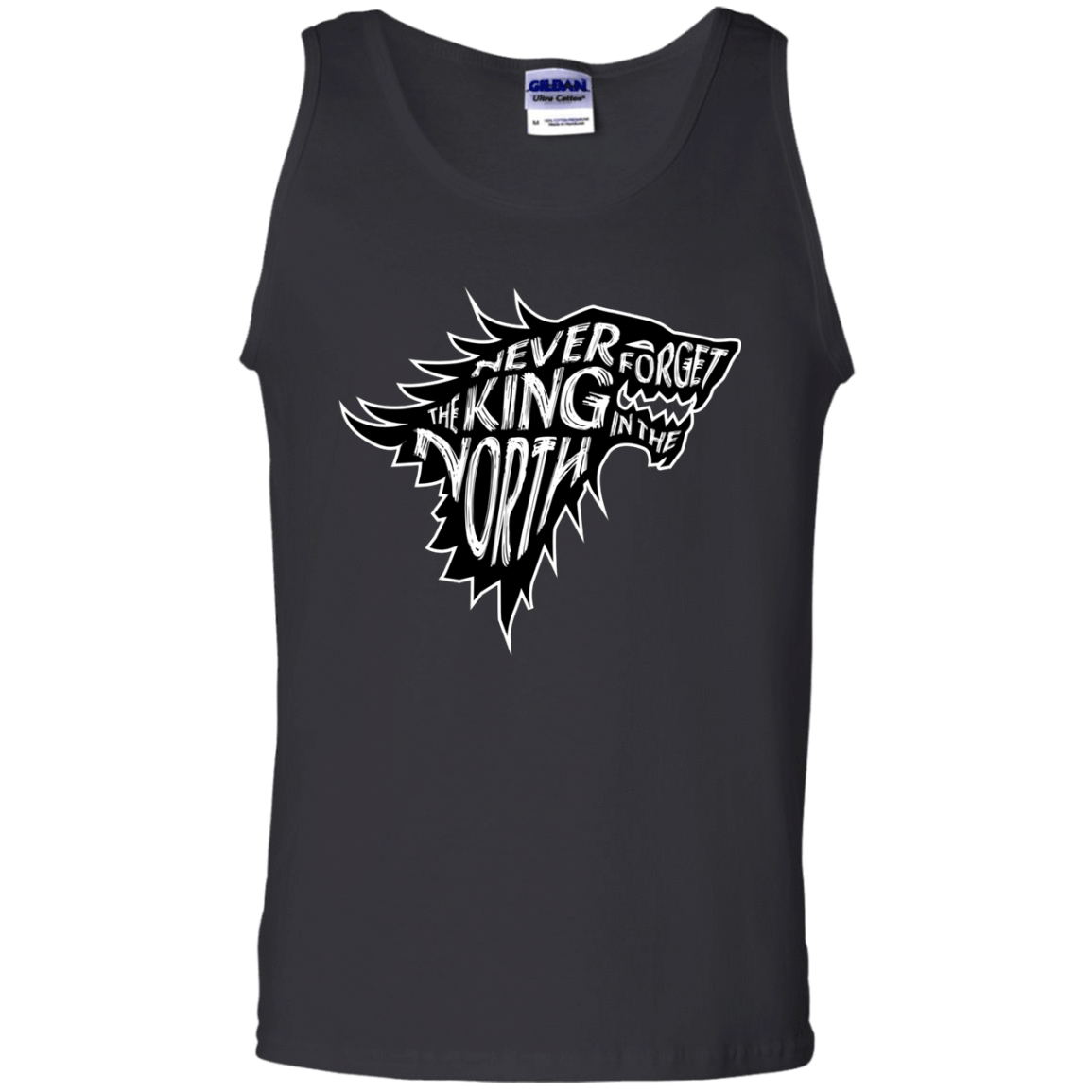 T-Shirts Black / S Never Forget The King In The North Men's Tank Top