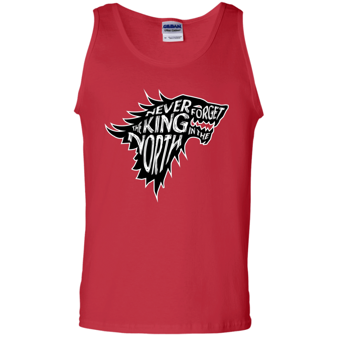 T-Shirts Red / S Never Forget The King In The North Men's Tank Top