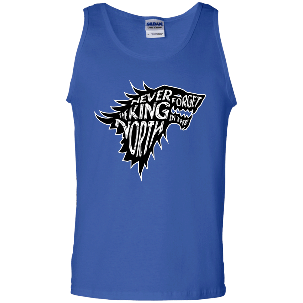 T-Shirts Royal / S Never Forget The King In The North Men's Tank Top
