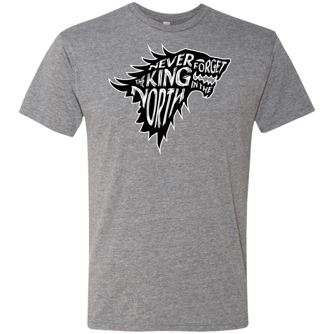 T-Shirts Premium Heather / S Never Forget The King In The North Men's Triblend T-Shirt