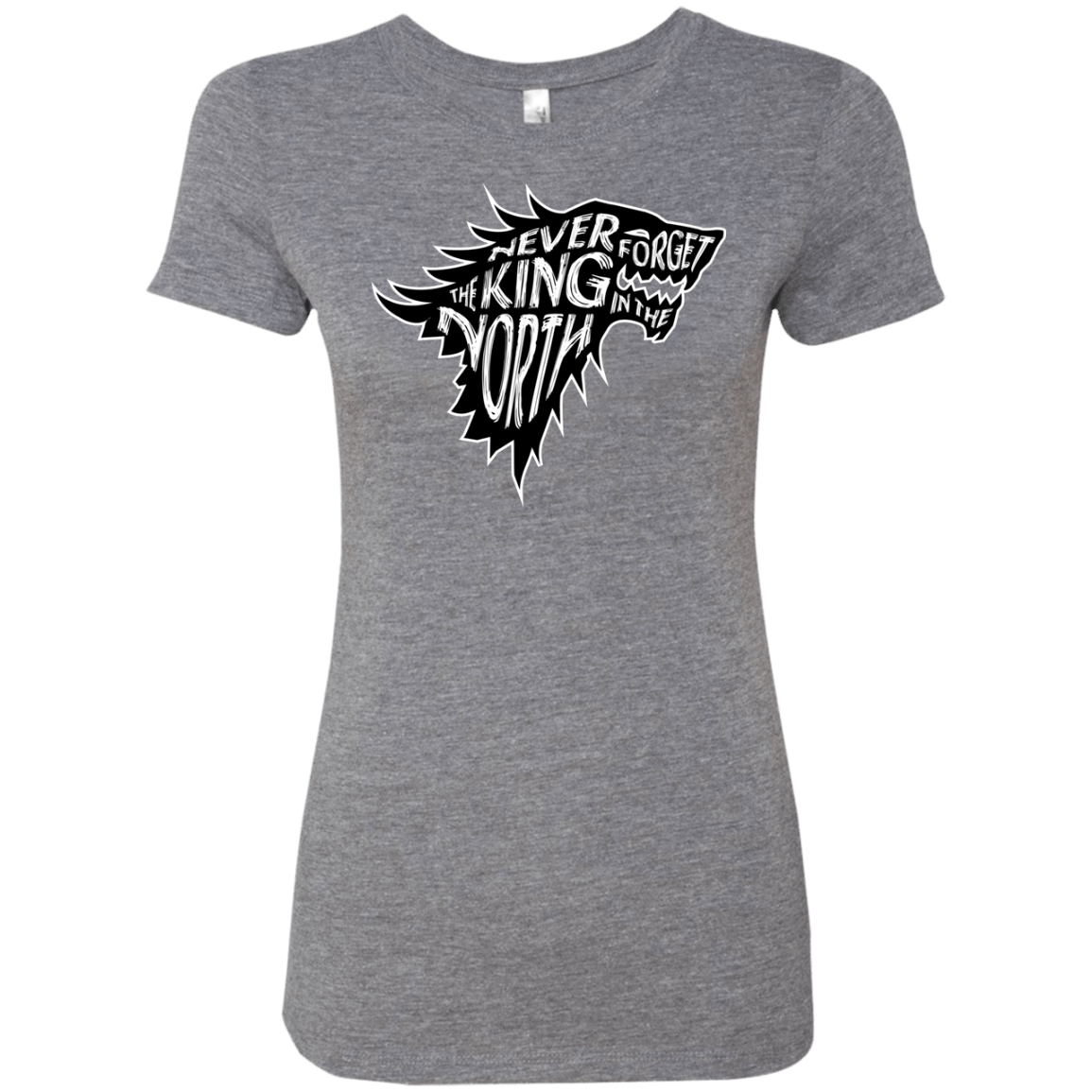 T-Shirts Premium Heather / S Never Forget The King In The North Women's Triblend T-Shirt