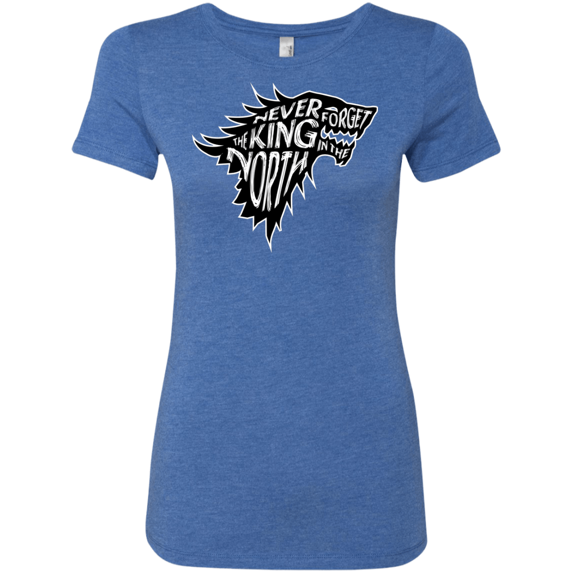 T-Shirts Vintage Royal / S Never Forget The King In The North Women's Triblend T-Shirt