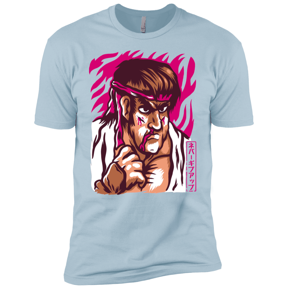 T-Shirts Light Blue / YXS Never Give Up Boys Premium T-Shirt
