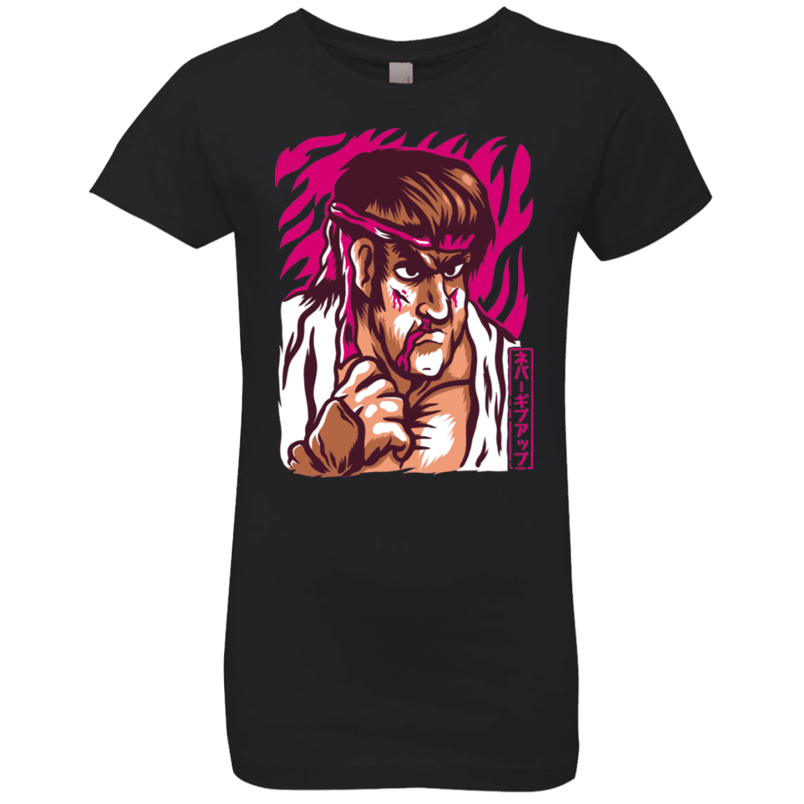 T-Shirts Black / YXS Never Give Up Girls Premium T-Shirt