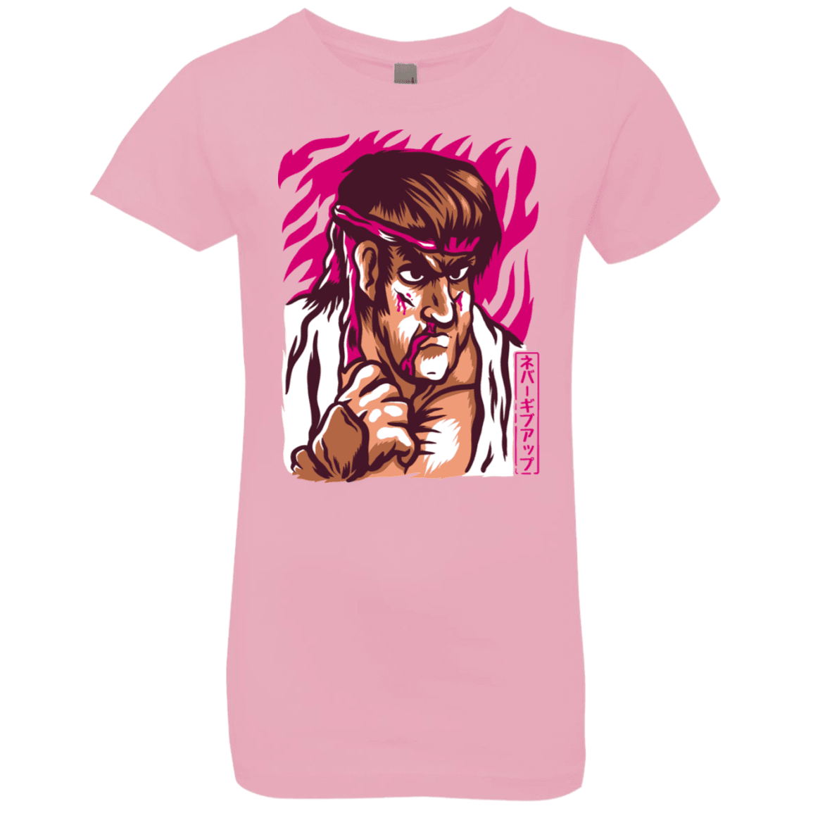 T-Shirts Light Pink / YXS Never Give Up Girls Premium T-Shirt