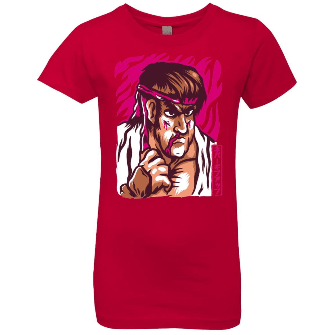 T-Shirts Red / YXS Never Give Up Girls Premium T-Shirt