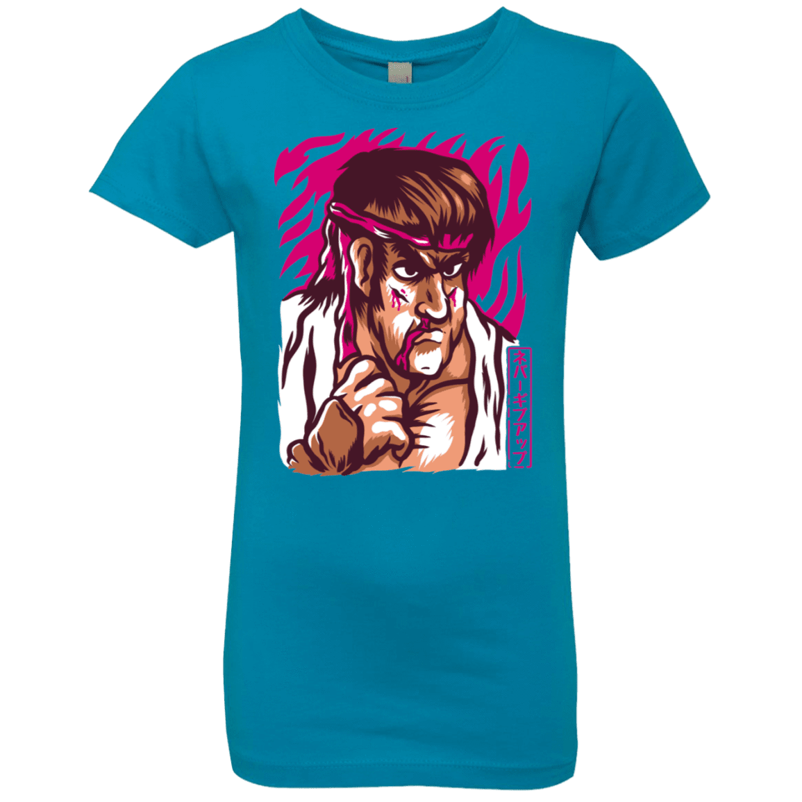 T-Shirts Turquoise / YXS Never Give Up Girls Premium T-Shirt