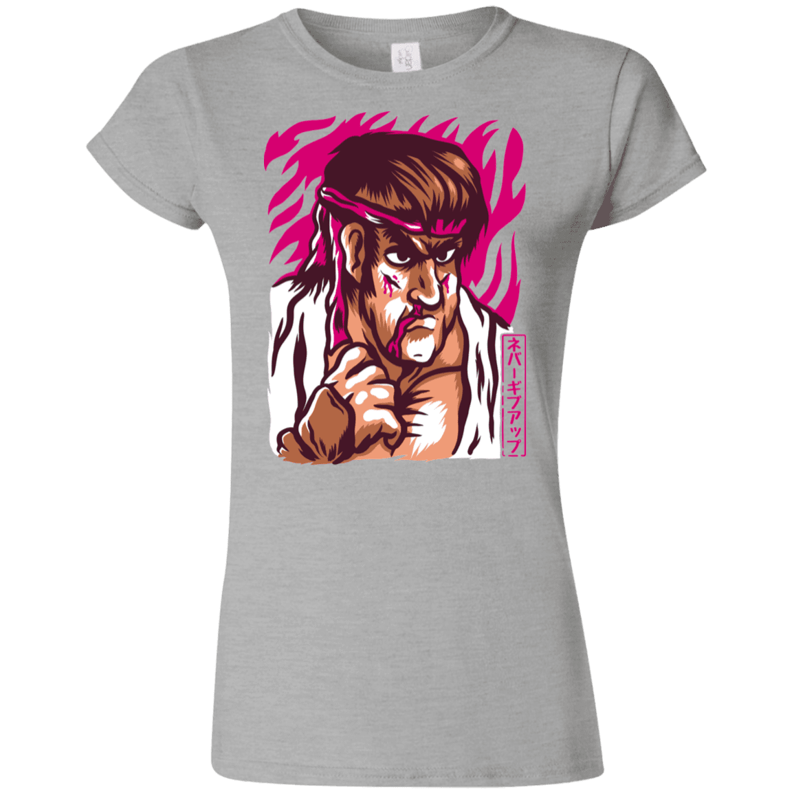 T-Shirts Sport Grey / S Never Give Up Junior Slimmer-Fit T-Shirt