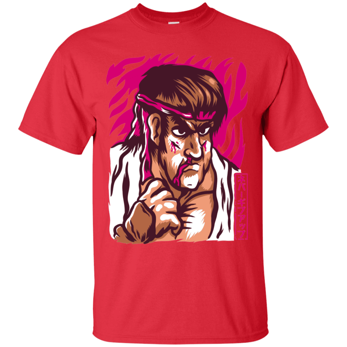 T-Shirts Red / S Never Give Up T-Shirt