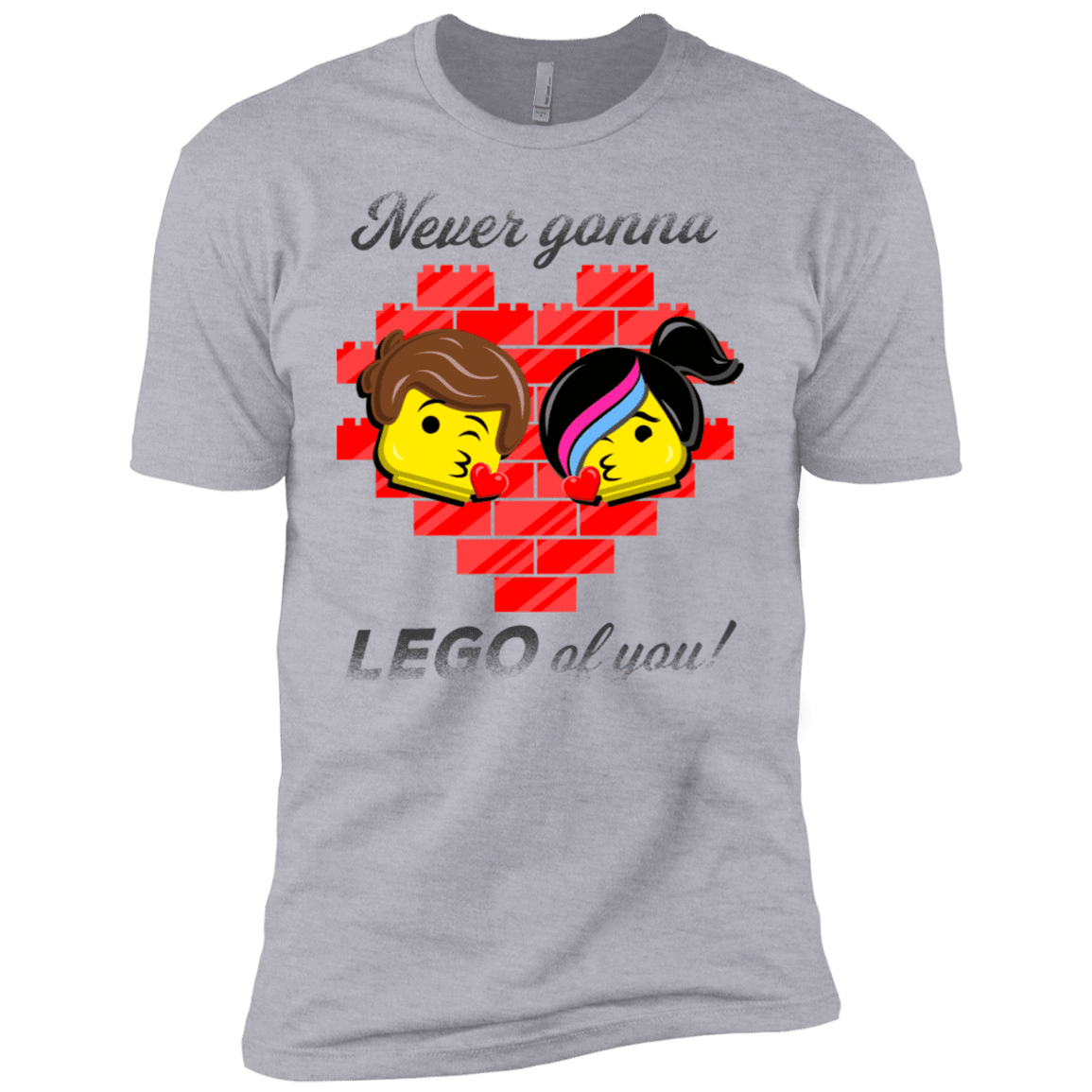 T-Shirts Heather Grey / YXS Never LEGO of You Boys Premium T-Shirt