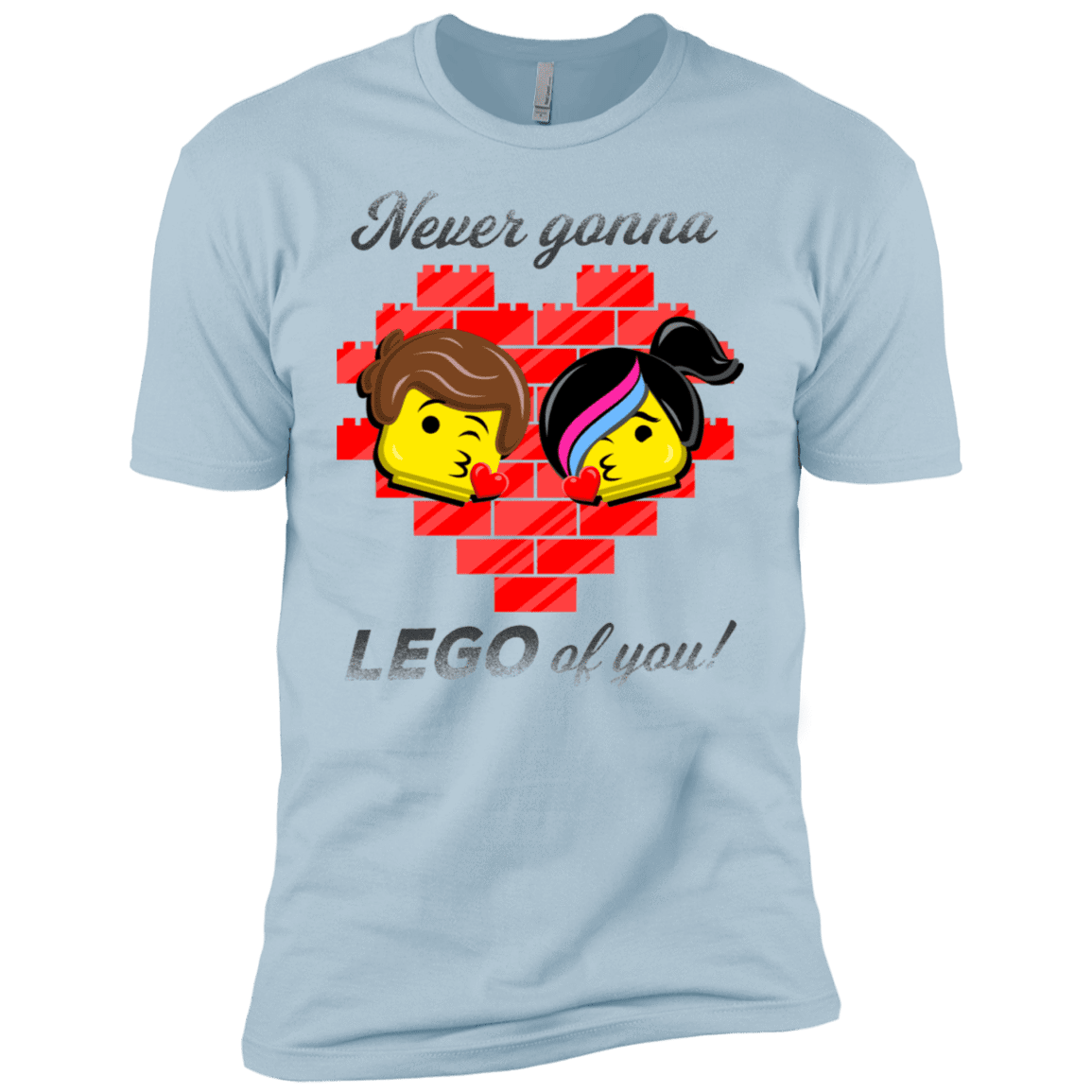 T-Shirts Light Blue / YXS Never LEGO of You Boys Premium T-Shirt