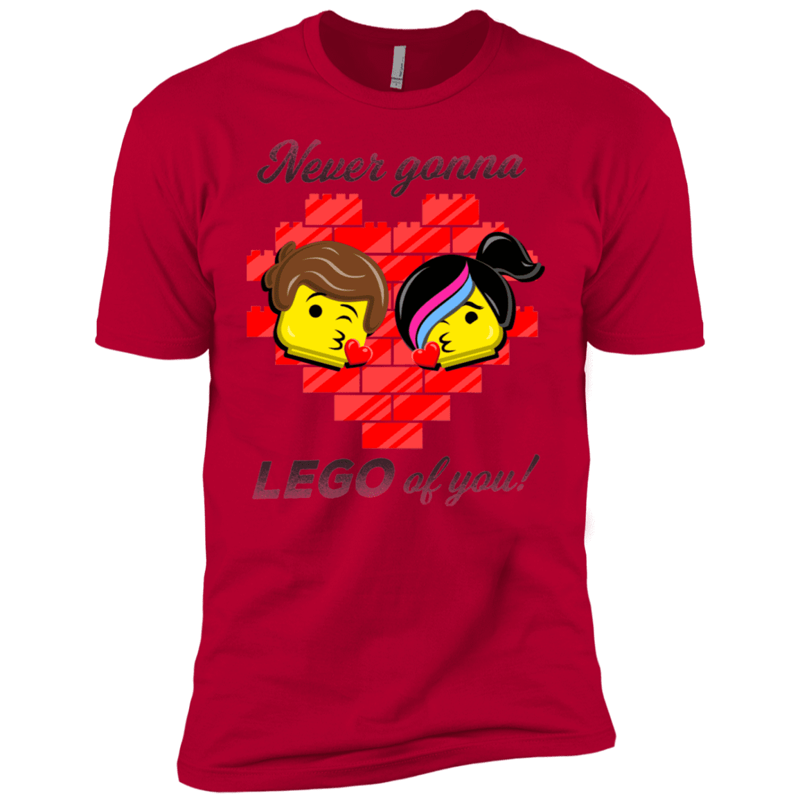 T-Shirts Red / YXS Never LEGO of You Boys Premium T-Shirt