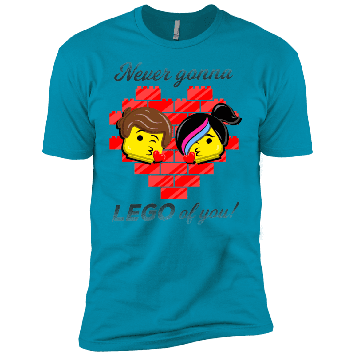 T-Shirts Turquoise / YXS Never LEGO of You Boys Premium T-Shirt