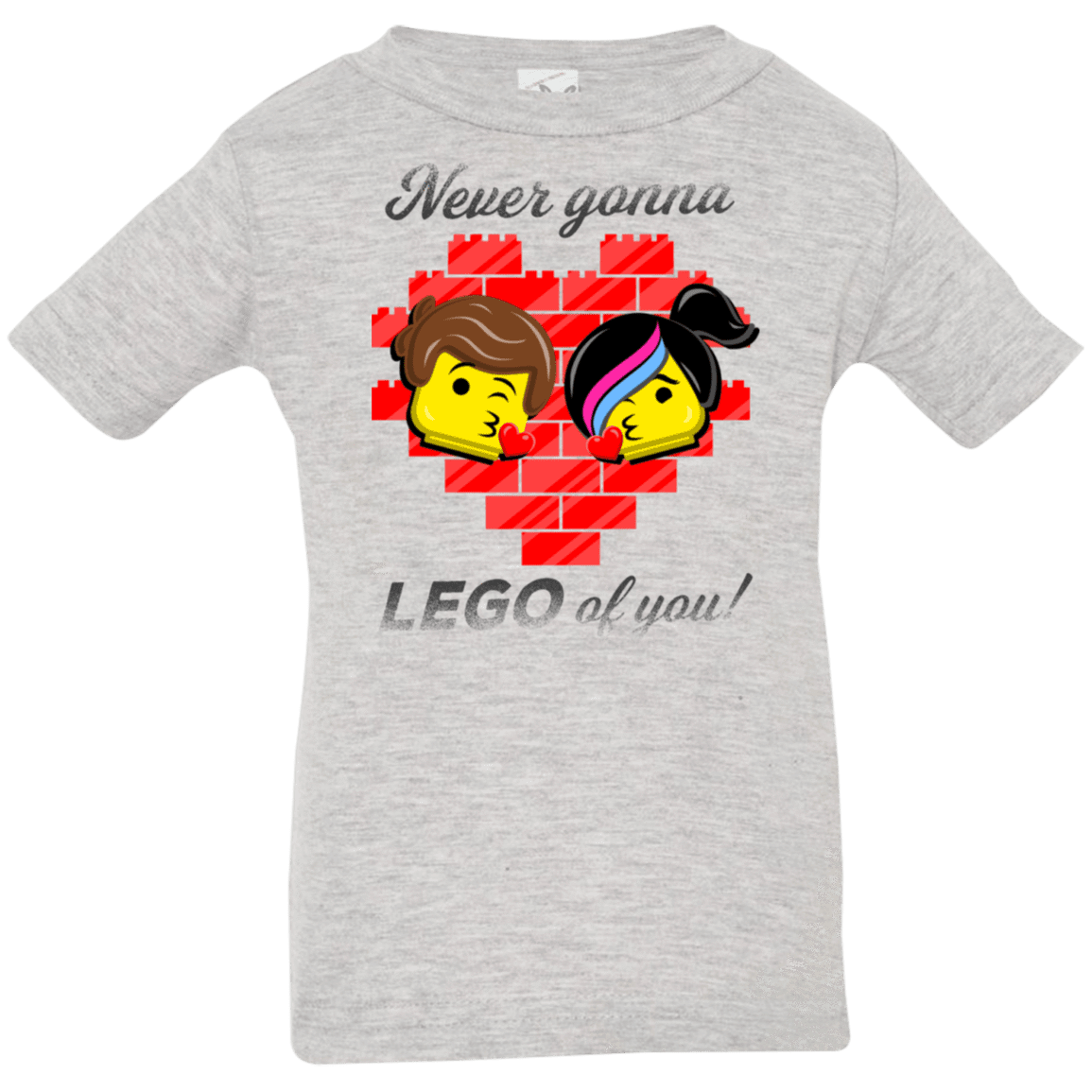 T-Shirts Heather Grey / 6 Months Never LEGO of You Infant Premium T-Shirt