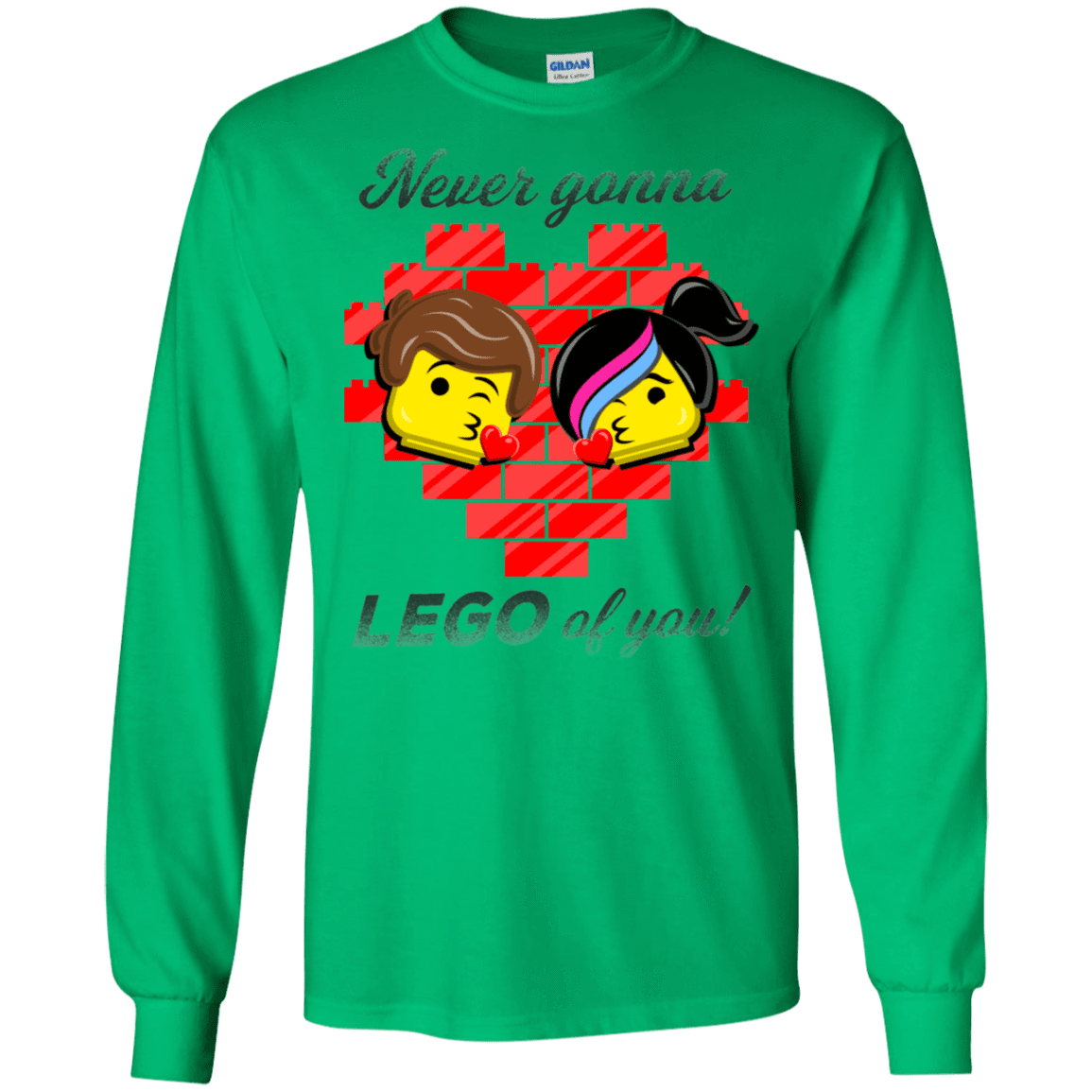 T-Shirts Irish Green / S Never LEGO of You Men's Long Sleeve T-Shirt