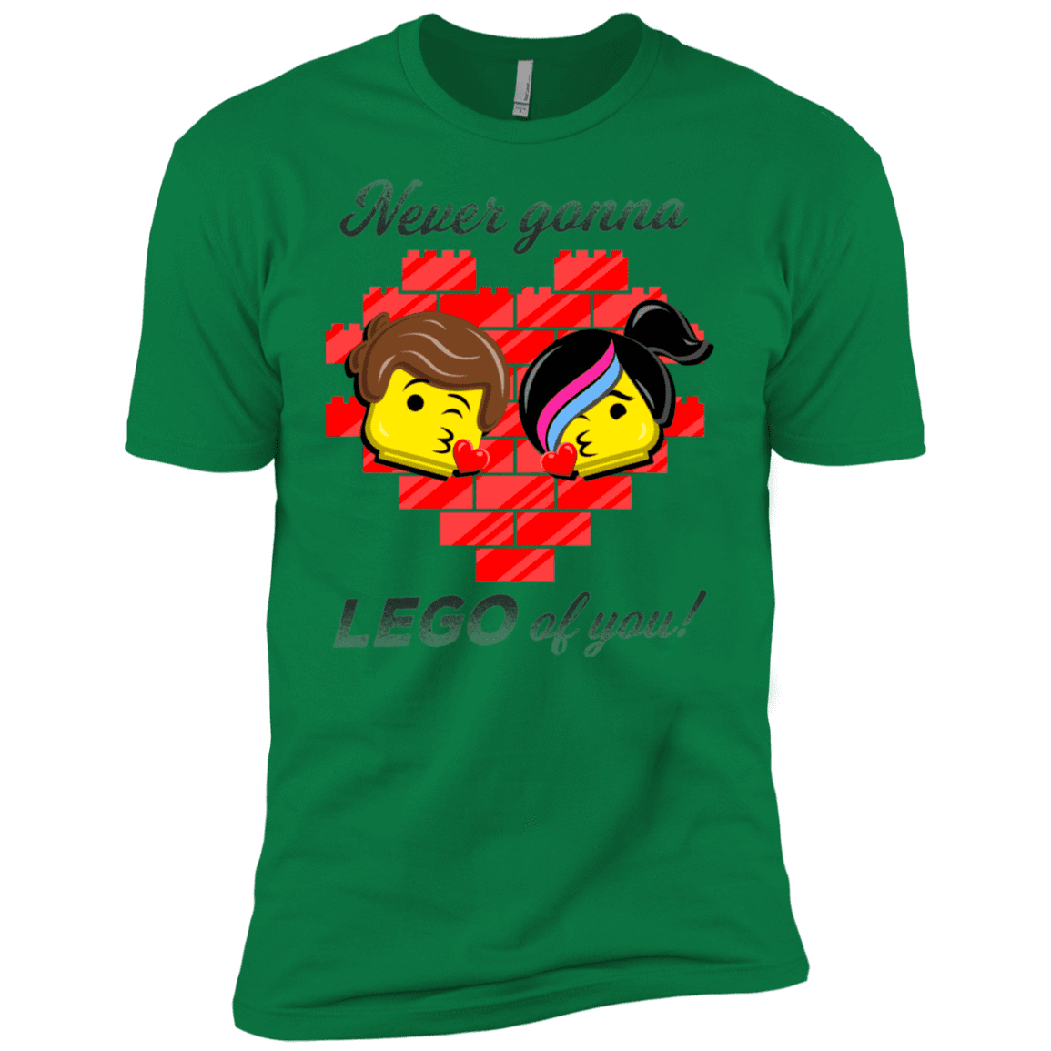 T-Shirts Kelly Green / X-Small Never LEGO of You Men's Premium T-Shirt