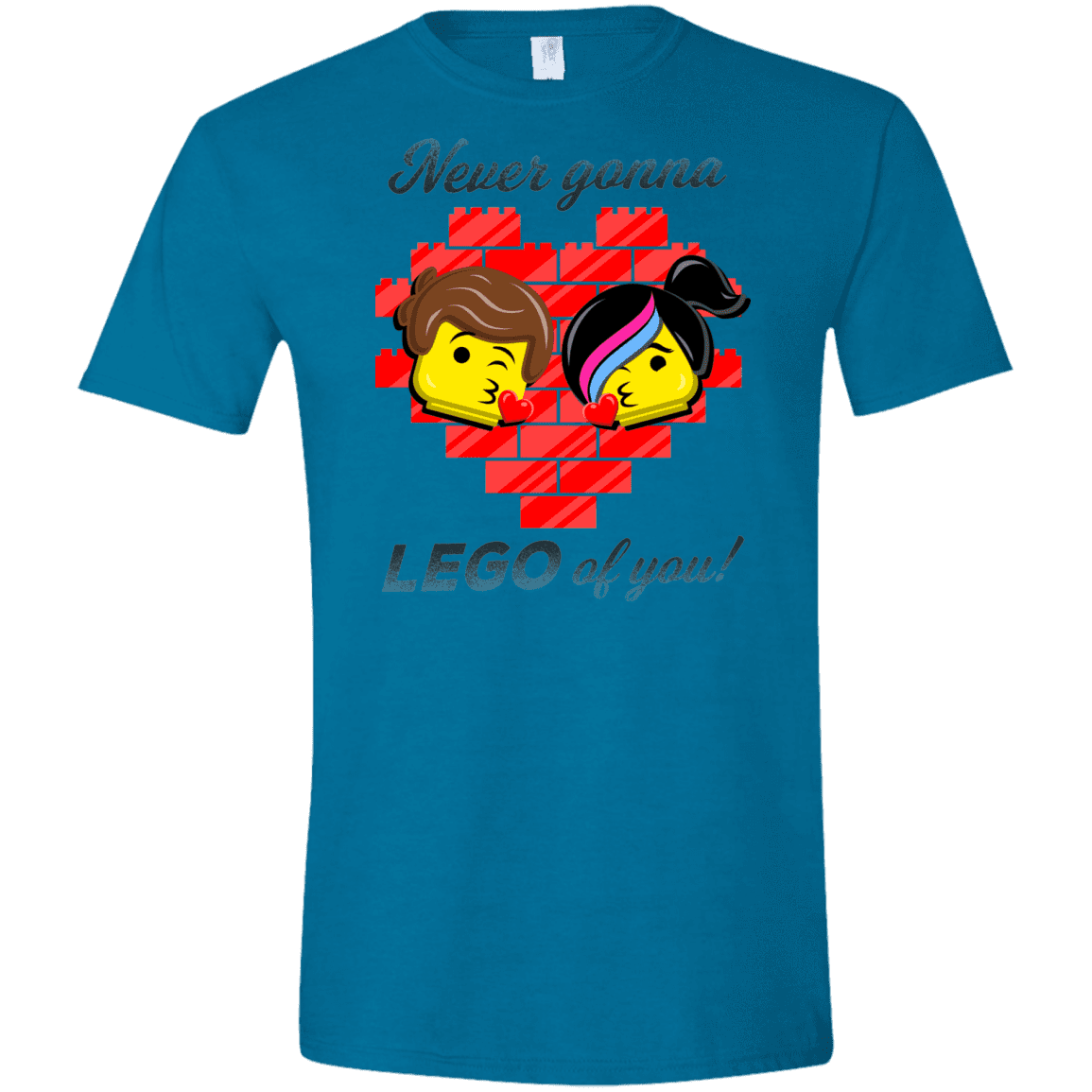 T-Shirts Antique Sapphire / S Never LEGO of You Men's Semi-Fitted Softstyle