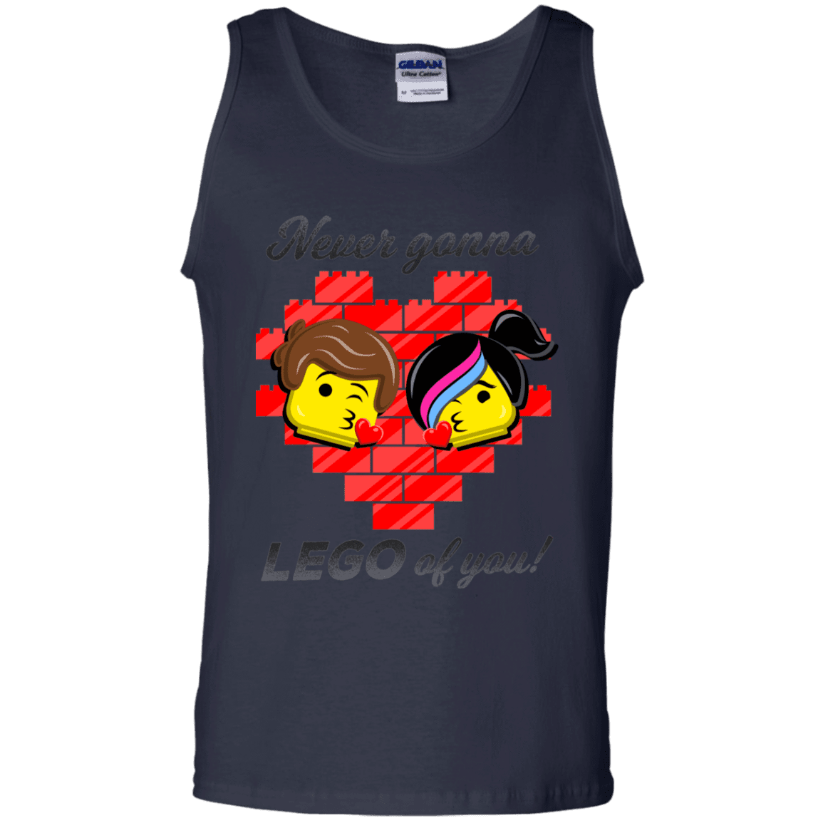 T-Shirts Navy / S Never LEGO of You Men's Tank Top