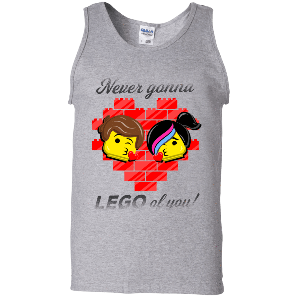 T-Shirts Sport Grey / S Never LEGO of You Men's Tank Top