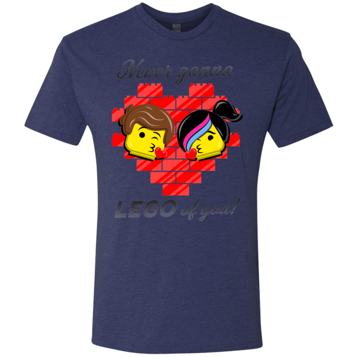 T-Shirts Vintage Navy / S Never LEGO of You Men's Triblend T-Shirt