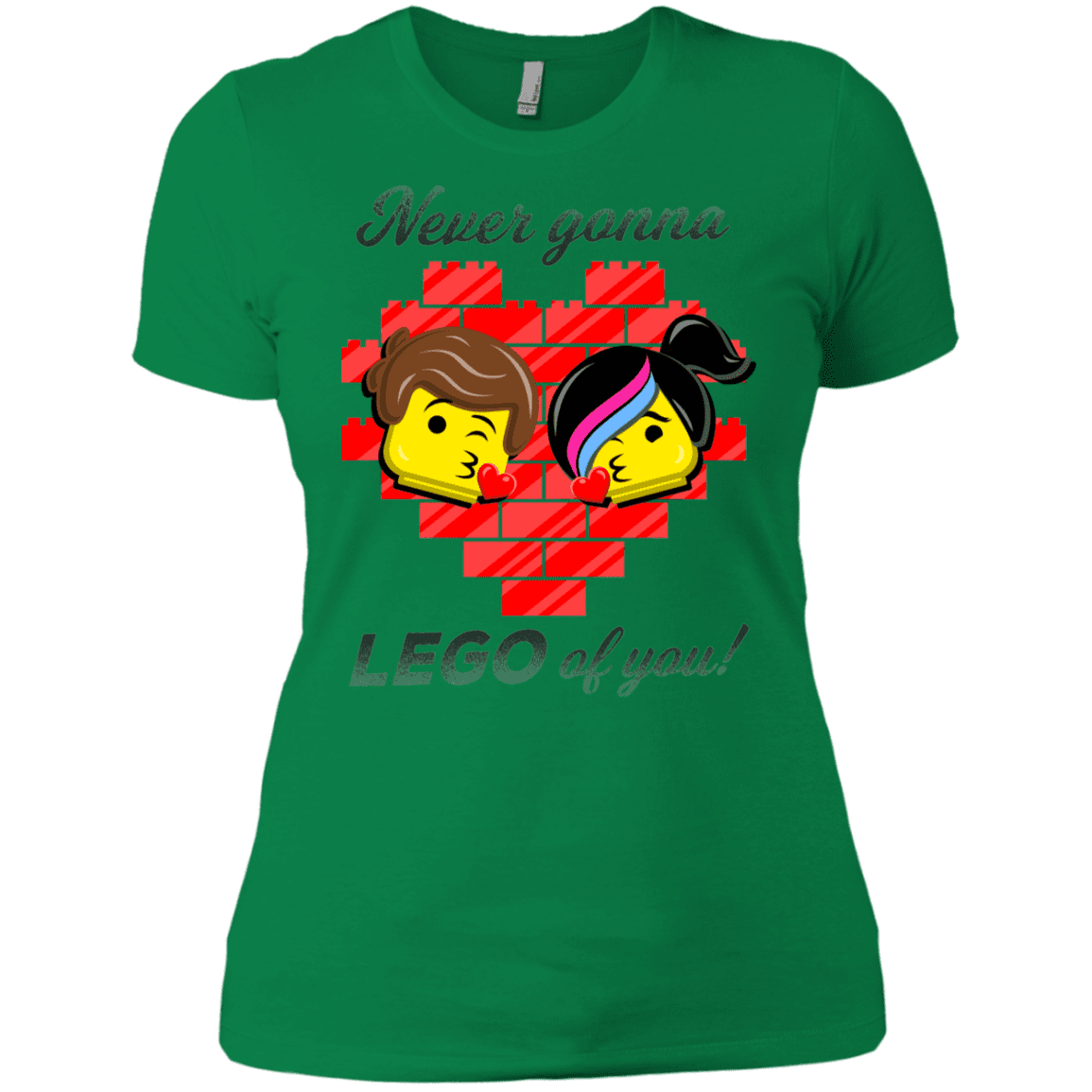 T-Shirts Kelly Green / X-Small Never LEGO of You Women's Premium T-Shirt