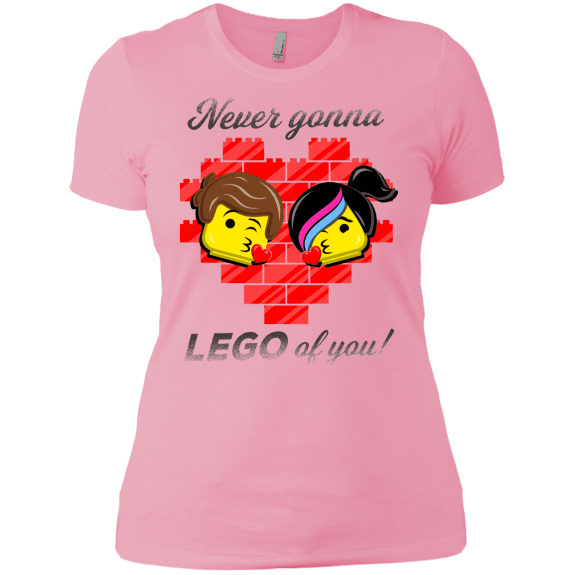 T-Shirts Light Pink / X-Small Never LEGO of You Women's Premium T-Shirt