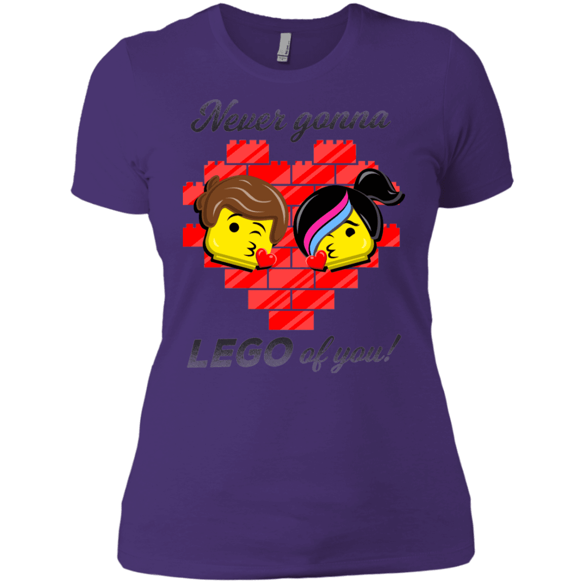 T-Shirts Purple Rush/ / X-Small Never LEGO of You Women's Premium T-Shirt