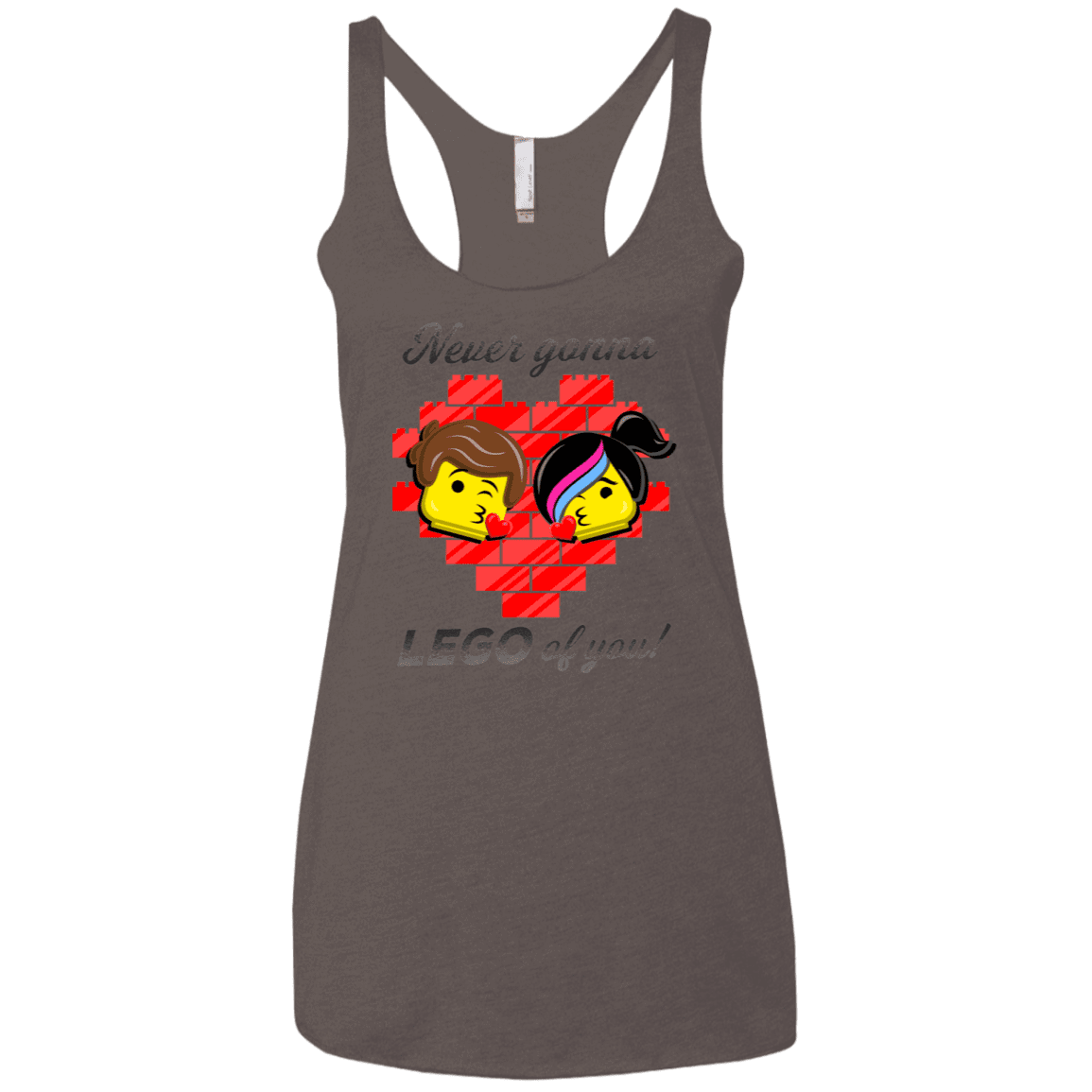 T-Shirts Macchiato / X-Small Never LEGO of You Women's Triblend Racerback Tank