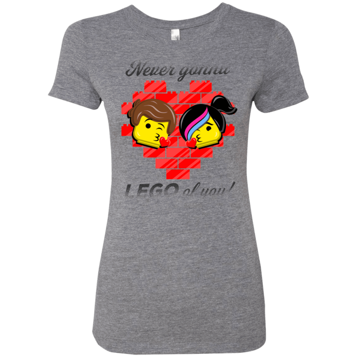 T-Shirts Premium Heather / S Never LEGO of You Women's Triblend T-Shirt