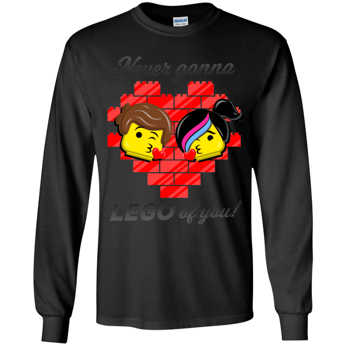 T-Shirts Black / YS Never LEGO of You Youth Long Sleeve T-Shirt