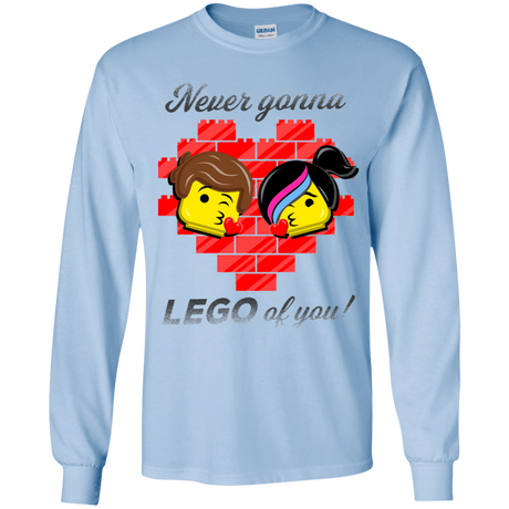 T-Shirts Light Blue / YS Never LEGO of You Youth Long Sleeve T-Shirt