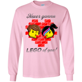T-Shirts Light Pink / YS Never LEGO of You Youth Long Sleeve T-Shirt