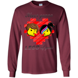 T-Shirts Maroon / YS Never LEGO of You Youth Long Sleeve T-Shirt