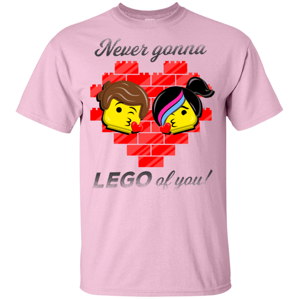 T-Shirts Light Pink / YXS Never LEGO of You Youth T-Shirt