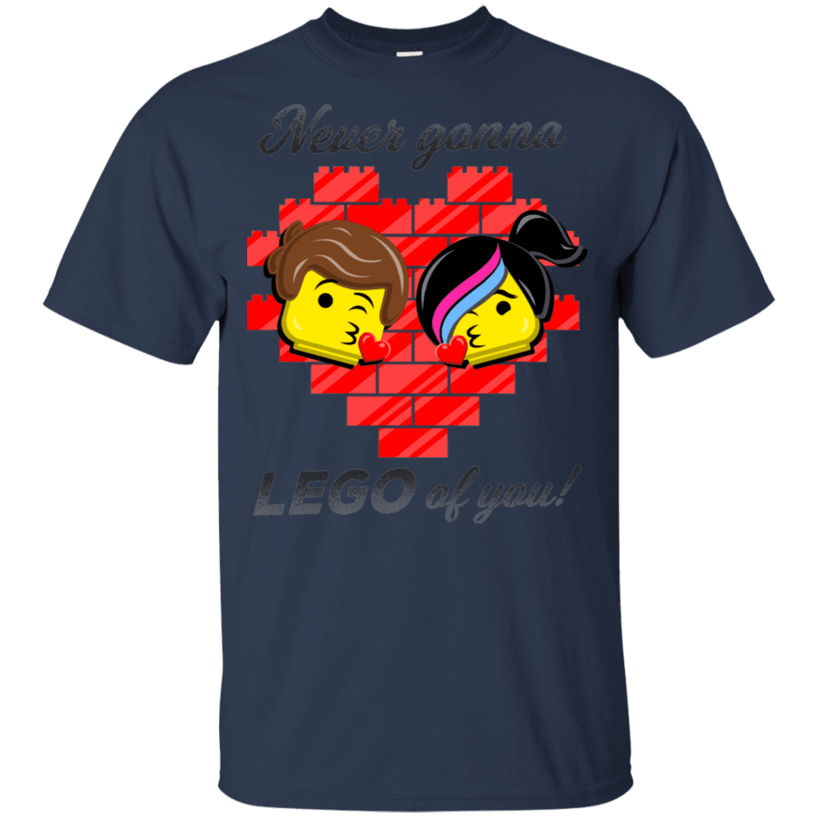 T-Shirts Navy / YXS Never LEGO of You Youth T-Shirt