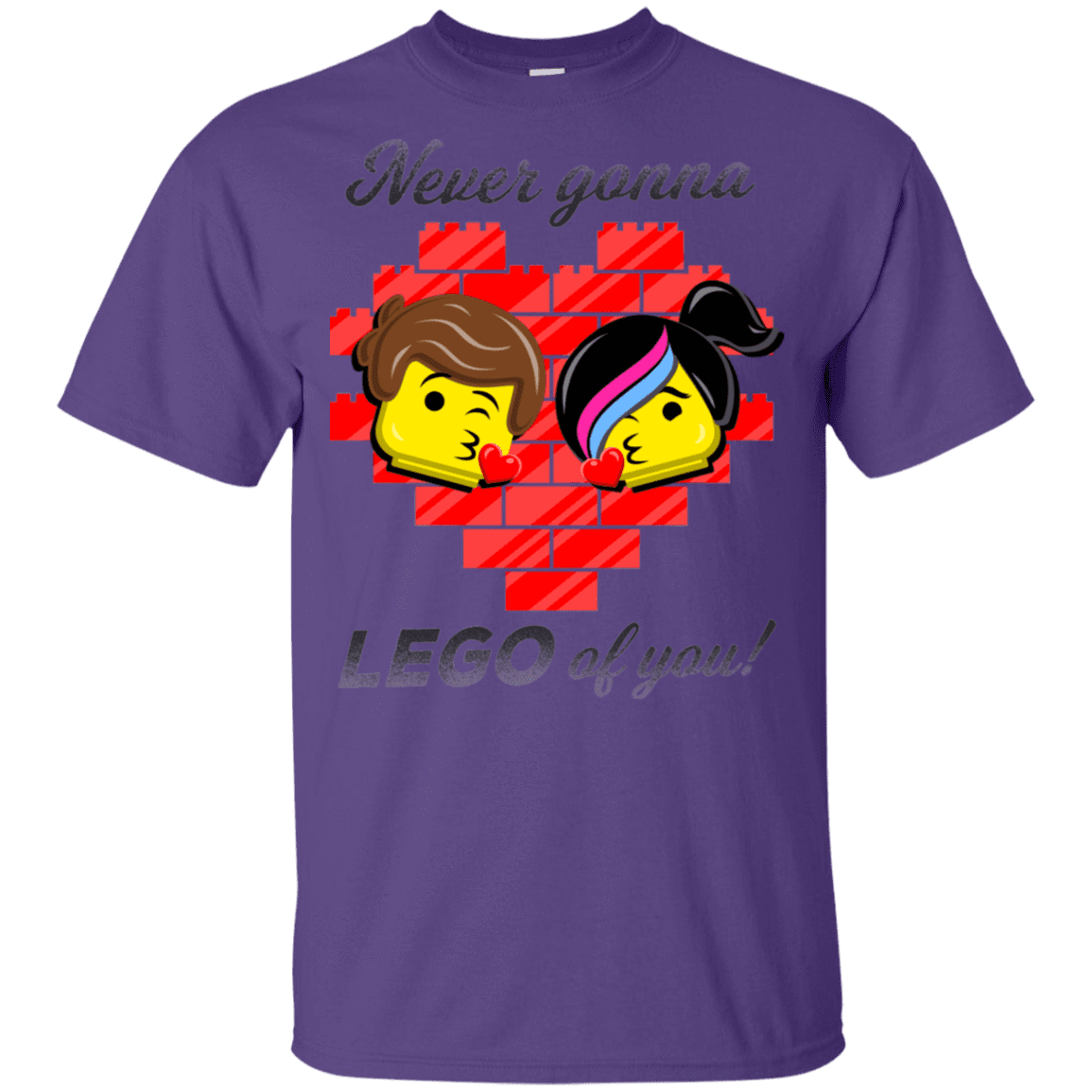 T-Shirts Purple / YXS Never LEGO of You Youth T-Shirt