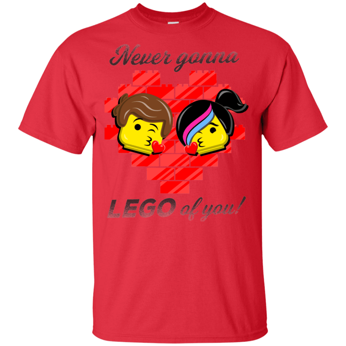 T-Shirts Red / YXS Never LEGO of You Youth T-Shirt