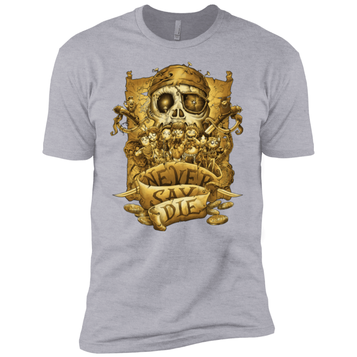 T-Shirts Heather Grey / YXS Never Say Die Boys Premium T-Shirt