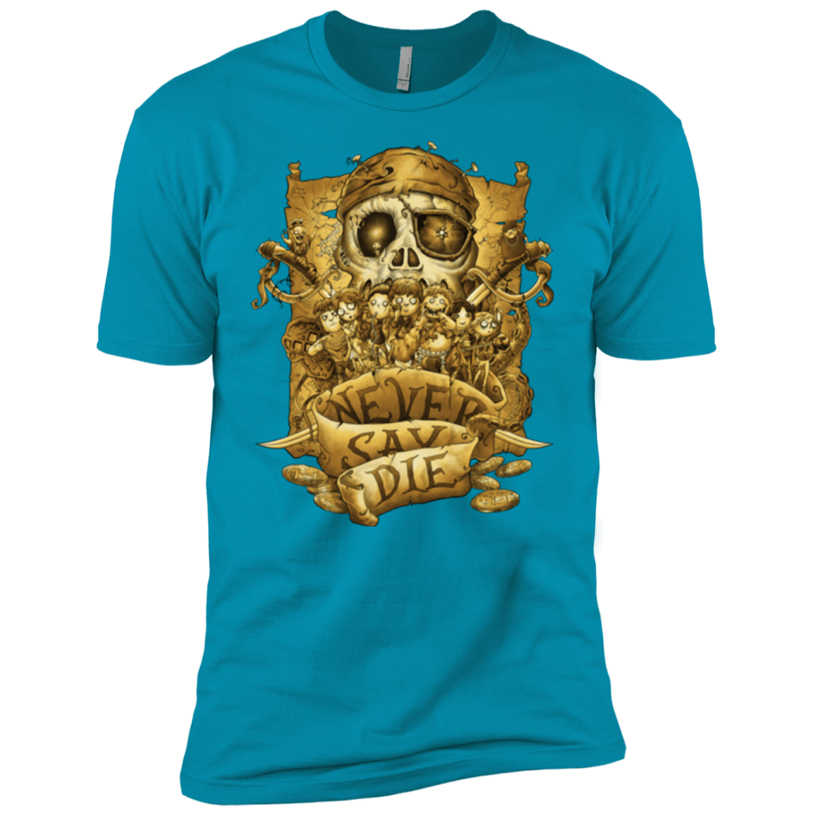 T-Shirts Turquoise / YXS Never Say Die Boys Premium T-Shirt