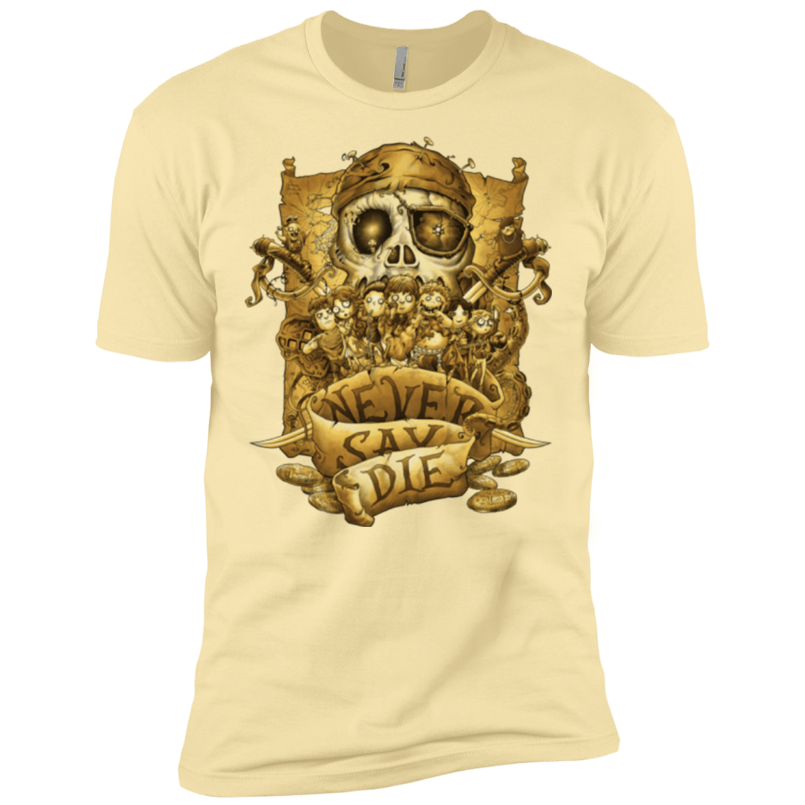 T-Shirts Banana Cream / X-Small Never Say Die Men's Premium T-Shirt