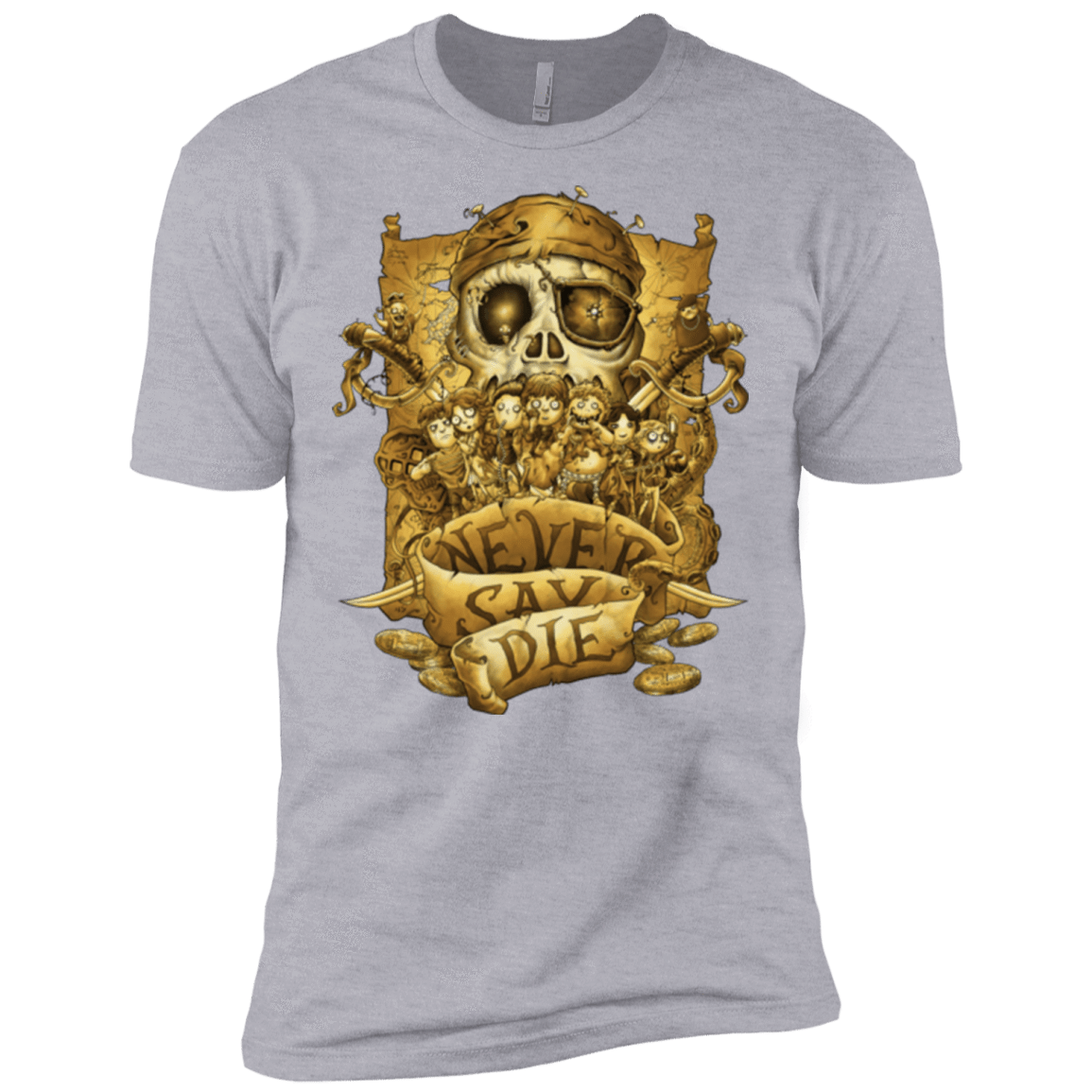 T-Shirts Heather Grey / X-Small Never Say Die Men's Premium T-Shirt