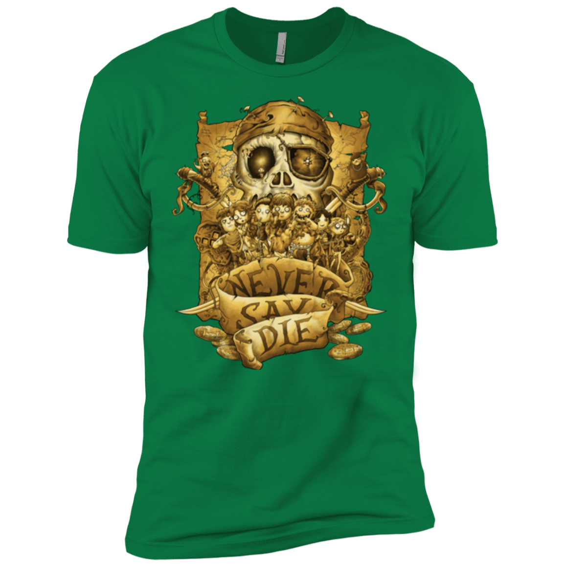T-Shirts Kelly Green / X-Small Never Say Die Men's Premium T-Shirt
